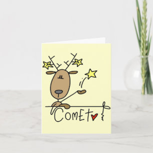Comet Rentier Weihnachts T-Shirts und Geschenke Feiertagskarte