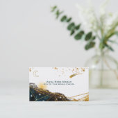 *~* Comet Sacred Geometry Moon Glitzer Visitenkarte (Stehend Vorderseite)