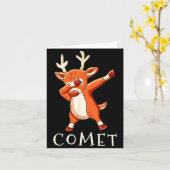 Comet Santas Reindeers Family Matching Outfit Chri Karte (Gelbe Blume)