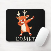 Comet Santas Reindeers Family Matching Outfit Chri Mousepad (Mit Mouse)