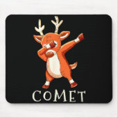 Comet Santas Reindeers Family Matching Outfit Chri Mousepad (Vorne)