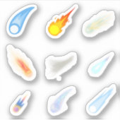 Comet Stickers Aufkleber (Vorderseite)