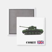Comet Tank Magnet # 9 (Vorderseite/Rückseite)