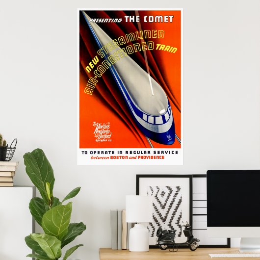 Comet - Vintages Zugplakat Poster (Heimbüro)