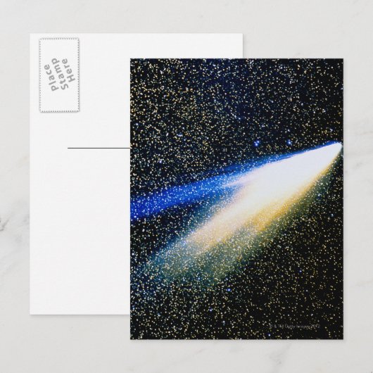 Comet West Postkarte (Vorne/Hinten)