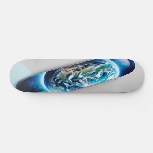 Comet's Celestial Dance Skateboard (Horizontal)