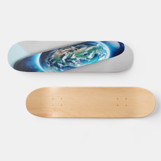 Comet's Celestial Dance Skateboard (Horizontal)