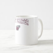Comets der West Carter High School Kaffeetasse (VorderseiteRechts)