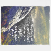 Comformieren der Psalmen-Schrift: Führe mich zum F Fleecedecke (Vorderseite (Horizontal))