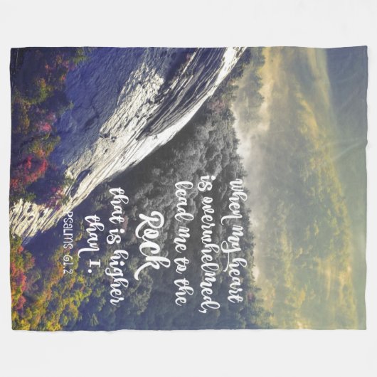 Comformieren der Psalmen-Schrift: Führe mich zum F Fleecedecke (Vorderseite (Horizontal))