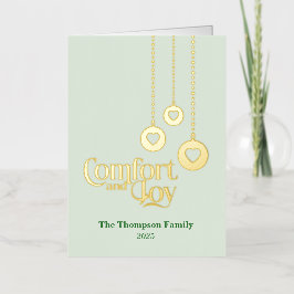 "Comfort and Joy" Der hellgrüne, geflochtene Foil-