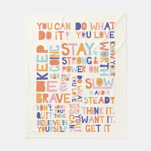 Comfort Care wird bald gut geschenkt Personalisier Fleecedecke (Vorderseite)