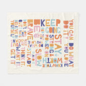 Comfort Care wird bald gut geschenkt Personalisier Fleecedecke (Vorderseite (Horizontal))