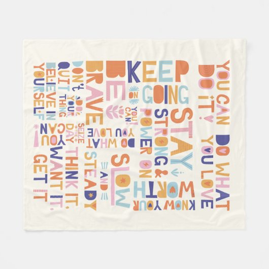 Comfort Care wird bald gut geschenkt Personalisier Fleecedecke (Vorderseite (Horizontal))