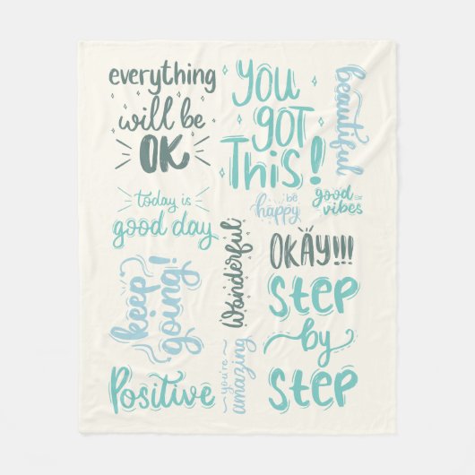 Comfort Care wird bald gut geschenkt Personalisier Fleecedecke (Vorderseite)