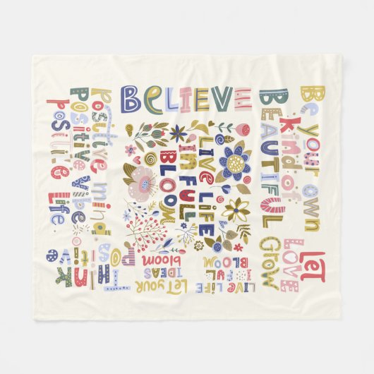 Comfort Care wird bald gut geschenkt Personalisier Fleecedecke (Vorderseite (Horizontal))