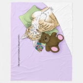 Comfort Cat Lila Blanket Fleecedecke (Vorderseite)