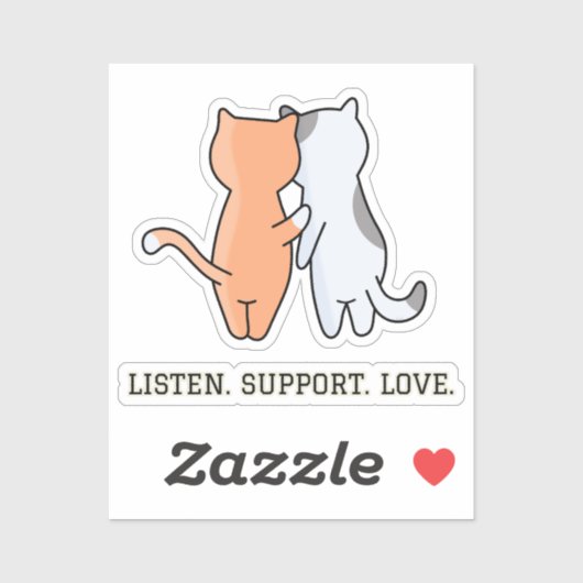 Comfort Cats | Tragetasche Aufkleber (Blatt)