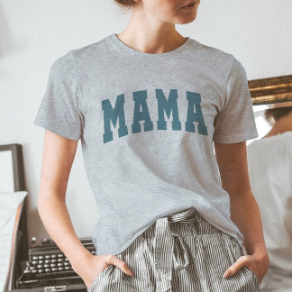 Comfort Color MAMA Life Shirts Vintage Blau