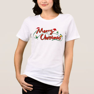 Comfort Colors® Frohe Weihnachten Damen Tri-Blend Shirt
