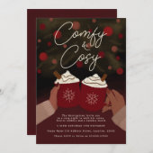 Comfort & Cosy Hot Cocoa Feiertag einladen Einladung (Vorne/Hinten)