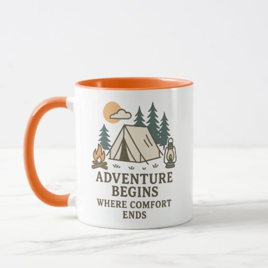 Comfort Ends | Camping Quote Combo Mug Tasse (Links)