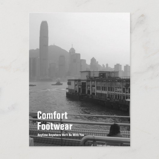 Comfort Footwear in Hongkong Postkarte (Vorderseite)