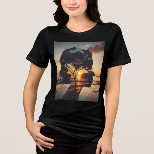 "Comfort in Style" Tri-Blend Shirt (Vorderseite)