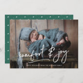 Comfort & Joliday Foto Card Feiertagskarte (Vorne/Hinten)