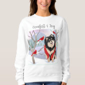 COMFORT & JOY - Finnisches Lapphund-Shirt Sweatshirt (Vorderseite)