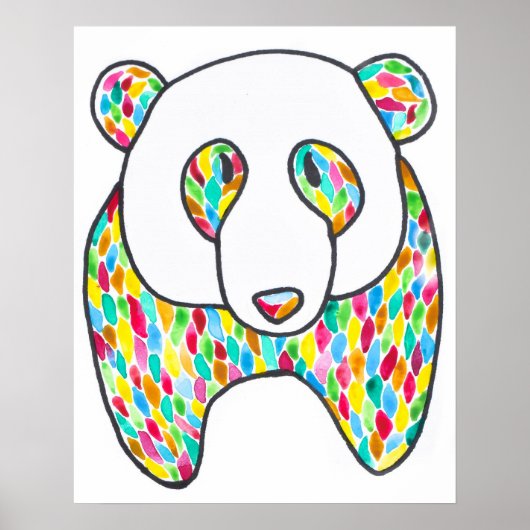 Comfort Panda Poster von Megaflora (Vorne)