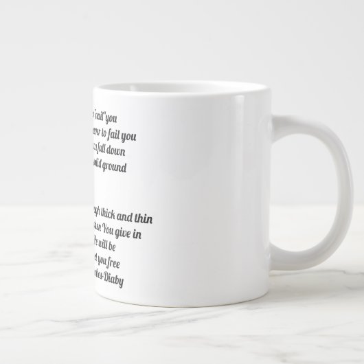 Comfort Poem Specialty Tasse (Rechts)