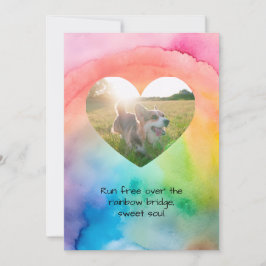 Comfort Remembrance Customizable Pet Sympathy Card Feiertagskarte
