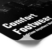 Comfort-Schuhe in Hong Kong Night View Poster (Ecke)