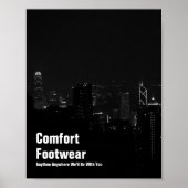 Comfort-Schuhe in Hong Kong Night View Poster (Vorne)