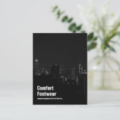 Comfort-Schuhe in Hong Kong Night View Postkarte (Stehend Vorderseite)