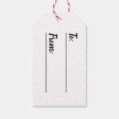 Comfort und Joy Woodland Bär Karierte Geschenketik Geschenkanhänger (Rückseite)