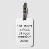 Comfort Zone Gepäckmarke Gepäckanhänger (Vorderseite Vertikal)