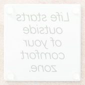 Comfort Zone Glass Untersetzer (Rückseite)