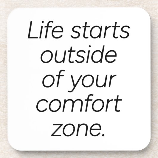 Comfort Zone Hard Plastic Untersetzer (Vorderseite)
