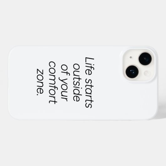 Comfort Zone iPhone Case (Rückseite (Horizontal))