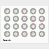 Comfortable and pretty  classic round sticker (Blatt)