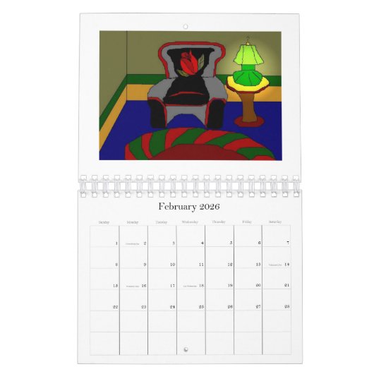 Comfortable Chairs Calendar Kalender (Feb 2026)