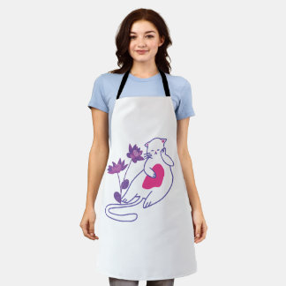 Comfortable & custom design cooking apron for both schürze