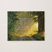 Comforting Bibelverse aus Psalm 27:1 Puzzle (Horizontal)