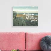 Comforting Bible Verse (John) Leinwanddruck (Insitu (Wohnzimmer))