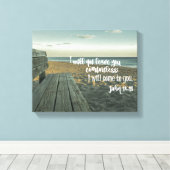 Comforting Bible Verse (John) Leinwanddruck (Insitu (Holzboden))