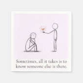 Comforting, Inspirational and Uplifting Quote Serviette (Vorderseite)