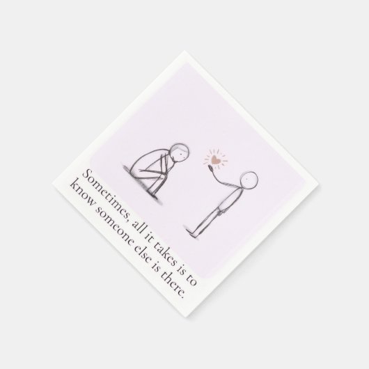 Comforting, Inspirational and Uplifting Quote Serviette (Ecke)