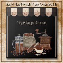 Comforting Liquid Hug French Press Coffee Art